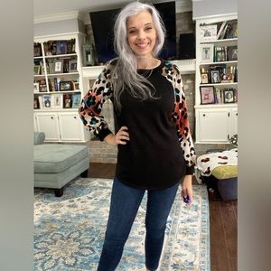 P & Rose black medium sweater